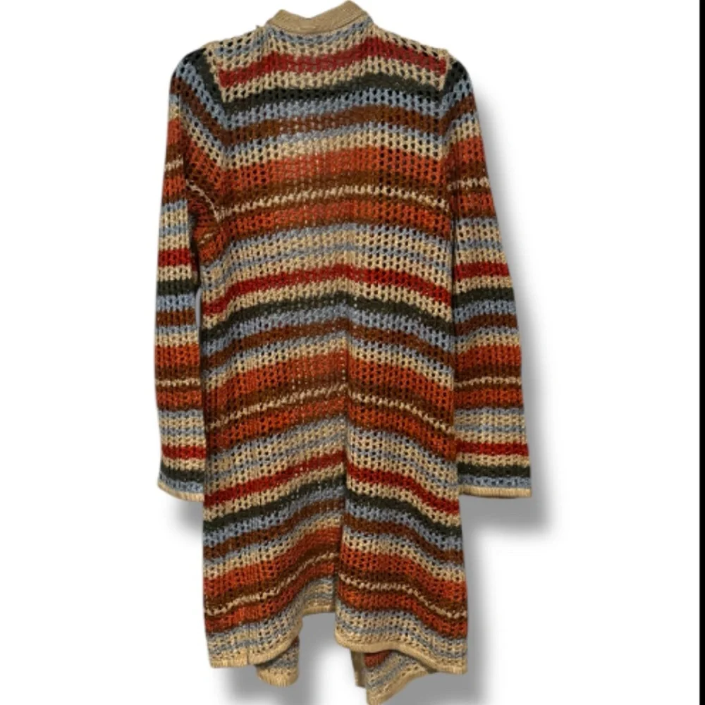No Boundariea- Autumn color Striped Juniors Sweater Size Lg (11-13) - Picture 2 of 3